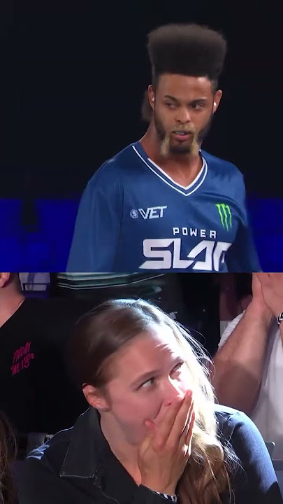 Ronda Rousey's reaction to this Power Slap KO 😵