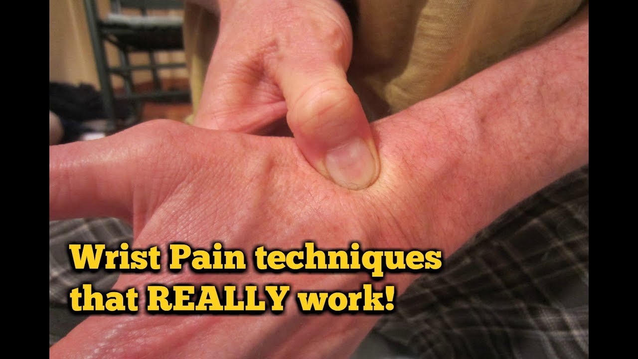 What are some exercises to relieve wrist pain?