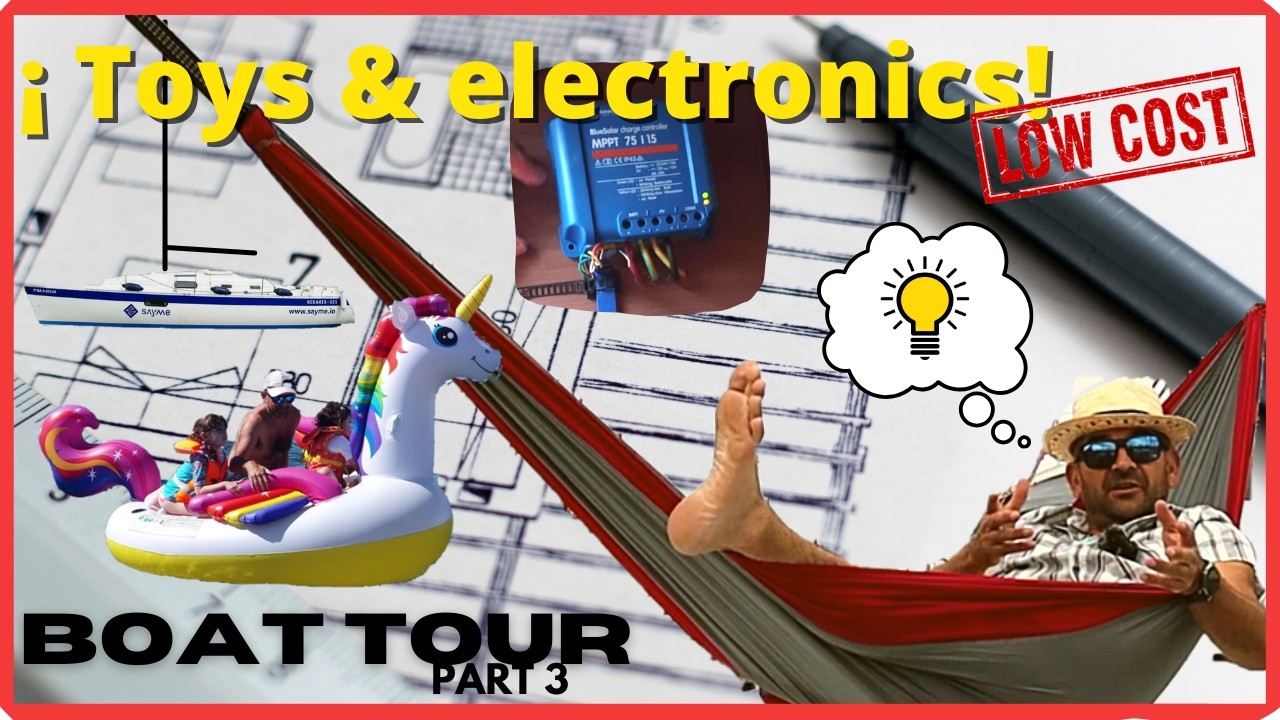 EP18 - Игрушки, электричество, электроника и другие изобретения для лодок. Экскурсия на лодке, ча...