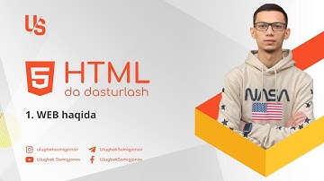 HTMLda dasturlash | 1. WEB haqida