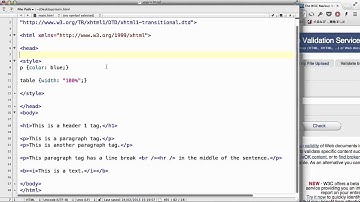 XHTML - 03. Converting from HTML to XHTML