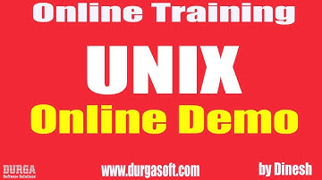 Learn UNIX Online Training Demo On 29-03-2018 by Dinesh sir
