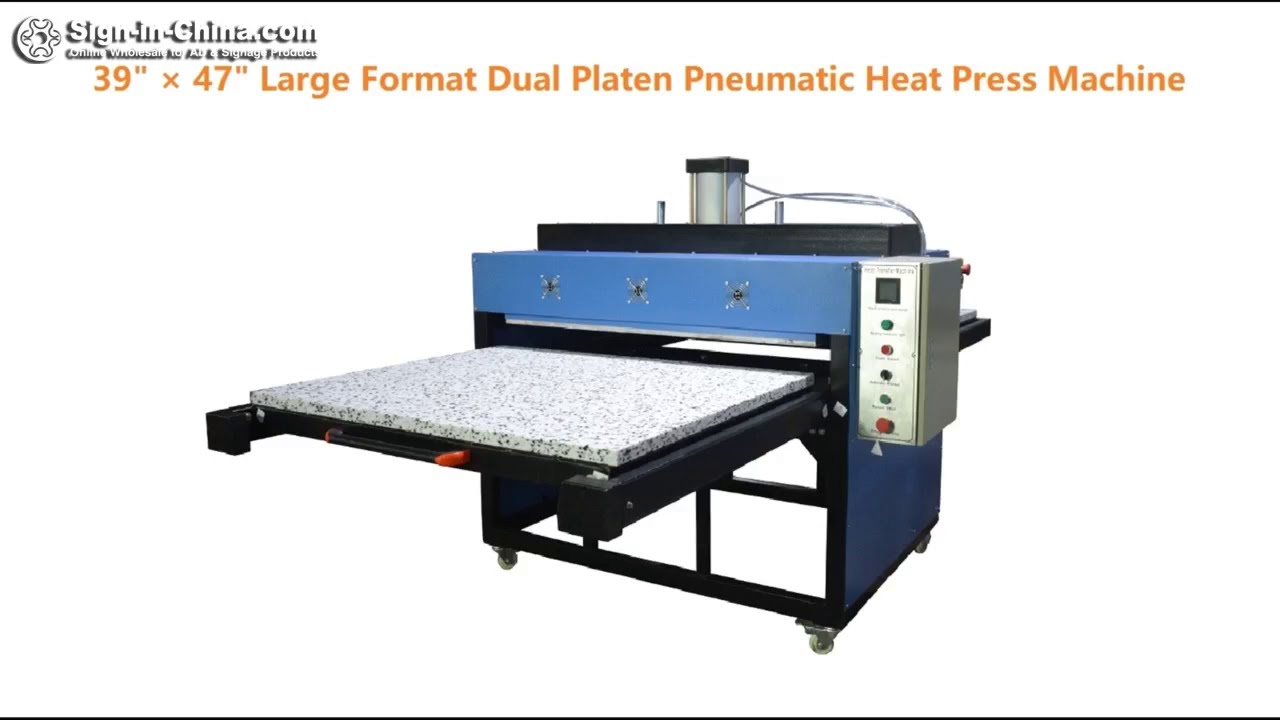 31 X 39 Pneumatic Heat Press Machine Large Format Heat Press Machine With  Doub