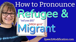 How to Pronounce Refugee and Migrant