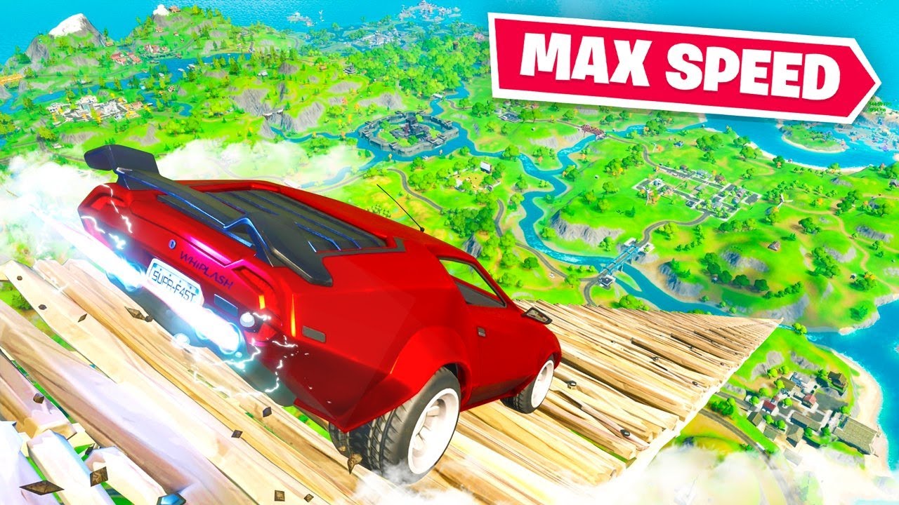 Reaching Max Speed In Cars Fortnite Youtube