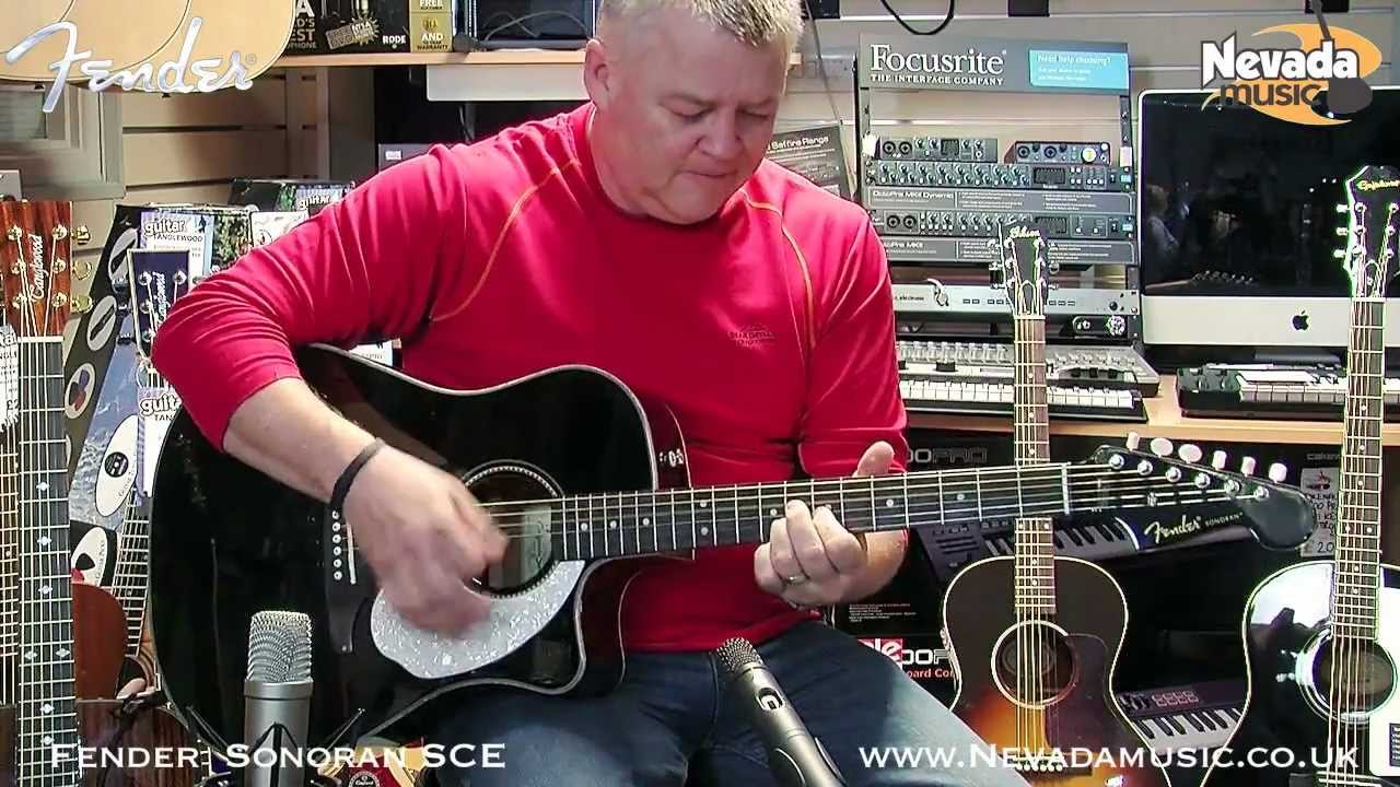 Fender Sonoran SCE Electro Acoustic Guitar Demo - Richie Stopforth @ PMT