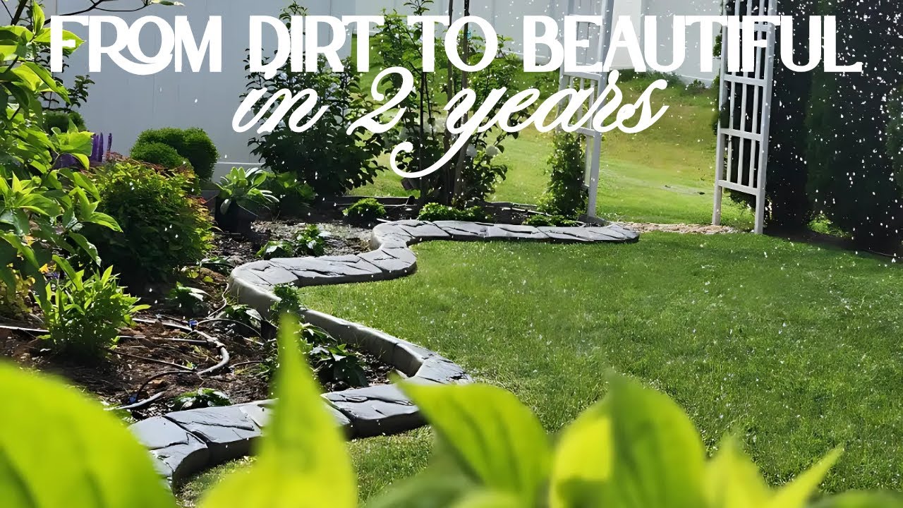 OUR 2 YEAR JOURNEY BACKYARD TRANSFORMATION🌳🌸🪴