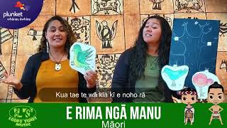 E Rima Ngā Manu | Five Little Birds in Māori | New Zealand Birds | Pasifika Beatz