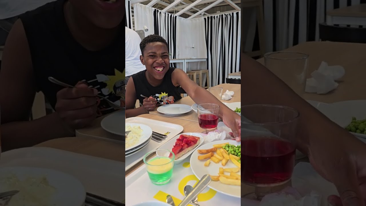 How much my family love it here and their dish is spontaneous IKEA  Lunch with us 💝💙