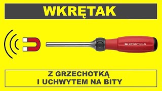 Rękojeść z grzechotką do bitów sześciokątnych. PB Swiss Tools PB 8510.R-100