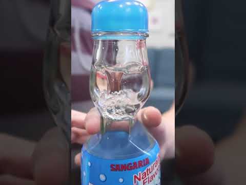 How To Open Ramune Soda Bottle | Cool Products From Japan