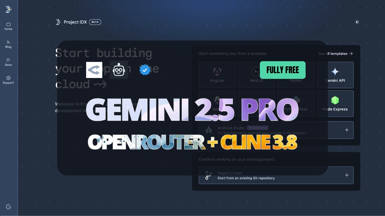 Gemini-2.5-Pro + OpenRouter + Cline 3.8 : BEST Thinking Model Beats Grok-3, DeepSeek R1, 3.7 Sonnet