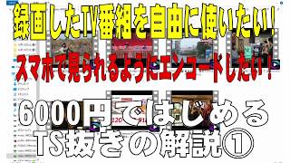 6000円ではじめるTS抜き録画の解説①　地デジ・BSCSもできる！