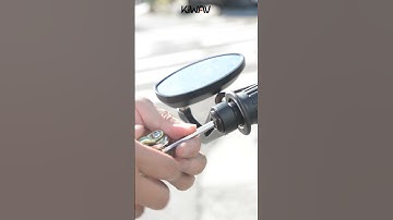 Hollow bar? No problem!⚡😎 This is how I install a bar end mirror fast & easy.