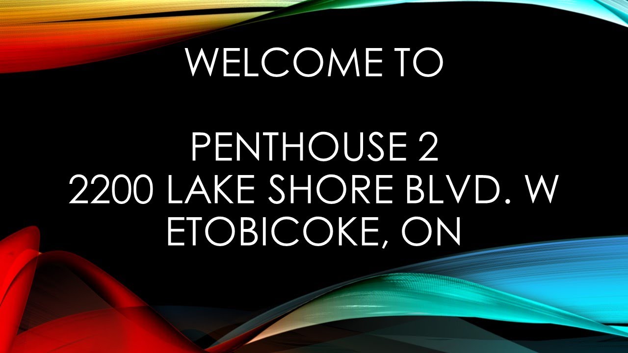 Welcome to Penthouse 2 at 2200 Lake Shore Blvd W, Etobicoke, ON
