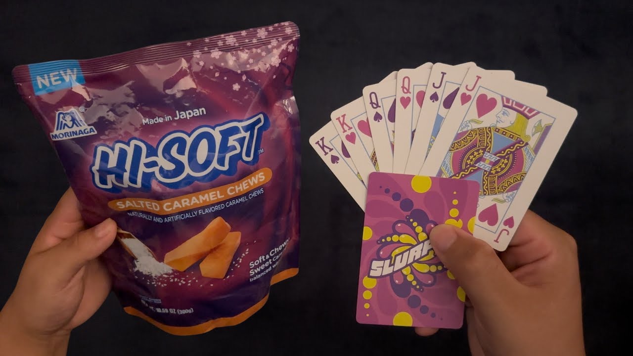 1 HOUR Hi-Chew Caramels ~ ASMR Candy 'n' Solitaire