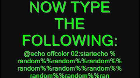 How to make matrix rain on notepad