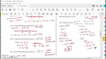 OpenStax Precalculus Ch 1.2 Piecewise Function