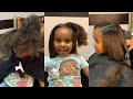 Kids First Blowout + Silk Press 2020 | From Curly to Silky | 4b/4c Natural Hair Press