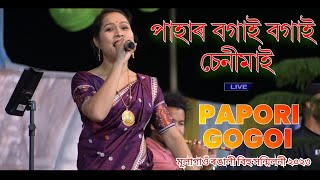 পহৰ বগই বগই চনমই Papori Gogoi Non-Stop Song From Mulagaon Rongil Bihu Honmiloni 2023