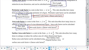 Linear, Surface Area and Volume Scale Factors