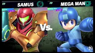 Super Smash Bros Ultimate Amiibo Fights   Request #1406 Samus vs Mega Man