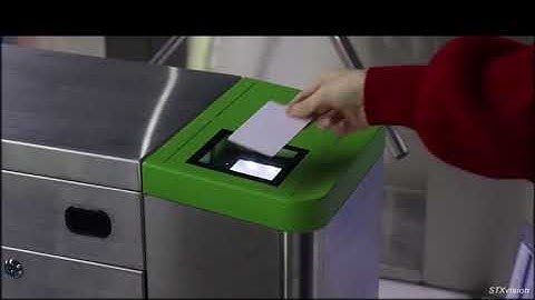 With QR code RFID Card reader flap turnstile