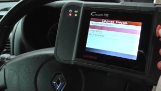 Renault Clio ABS Warning light Sensor Fault Diagnose Launch VIII DF007 5030 CR PLUS