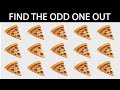Can You Spot The Difference Pizza One Out in 20 Seconds ? | Emoji Quiz