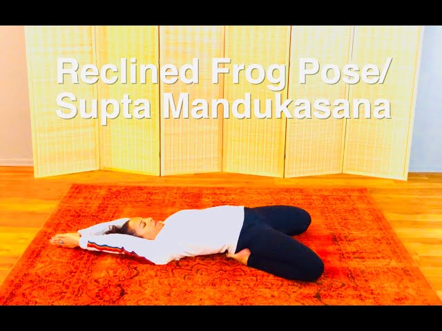 Woman Doing Frog Pose Yoga Exercise Stock Image - Image of body, female:  15225481