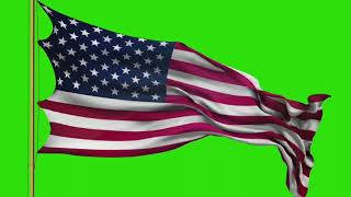 American Flag Green Screen || Free Green Screen No Copyright screenshot 3