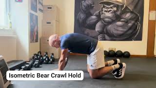Isometric Bear Crawl Hold | Core & Shoulder Stability Demonstration
