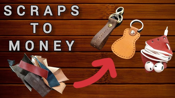 Make a handmade zipper pulls from leather step by step 