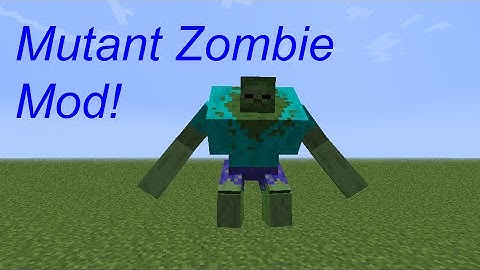 Minecraft: {THE ALMIGHTY MUTANT ZOMBIE!} Mutant Zombie Mod Showcase!