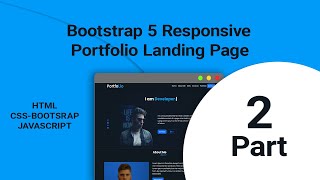 Bootstrap Portfolio Website HTML CSS JS PART-2