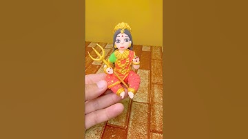 Navratri special Durga Maa idol  making with clay | #diy #clay #art #durga #navratri #durgapuja #maa