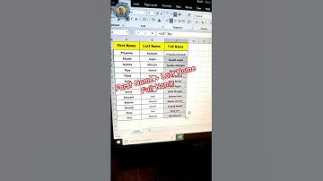 👌 first name and last name combine in Excel #shortvideo #excel #formula #shortcutkeys #excelformula