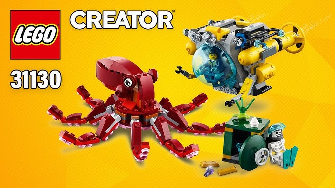 LEGO Conjunto de brinquedos de construção 3 em 1 Sunken Treasure Missi