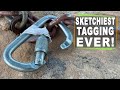 Two Sketchiest ways to tag a highline - with Sketchy Andy Lewis