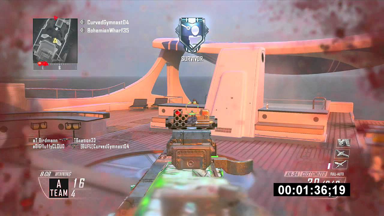 gold camo car BO2: Nuked Out On Hijacked w/AN94 (2:53)