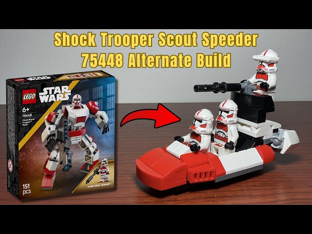 I Made A Shock Trooper Scout Speeder! LEGO Star Wars 75448