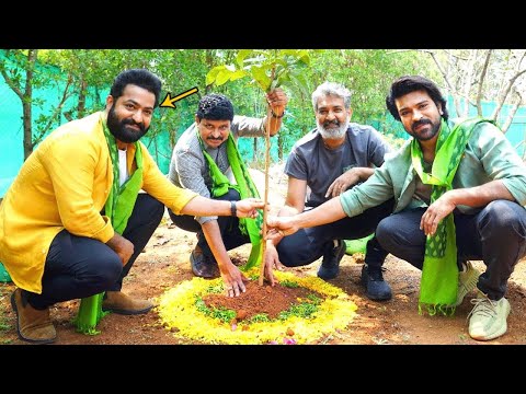 RRR Movie Team Participated in Green India Challenge | SS Rajamouli | Jr NTR | Ram Charan | RRR | FF