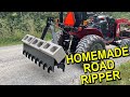 DIY Homemade Implement for compact tractor 3 point hitch - gravel road ripper. 150$