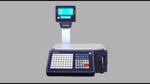 New barcode weighing scales | BLUE LCD DISPLAY from ACCURATE TRADE LINKS with advanced technology.