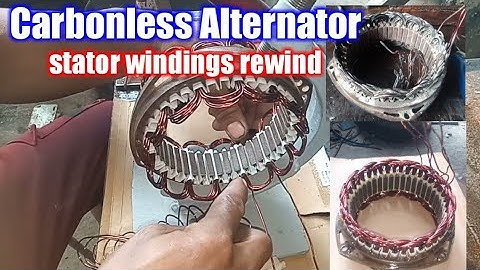 Alternator stator winding rewind part 1