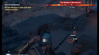 Ins Creed Odyssey Burn All The Goods In The Mongers Warehouse And Kill The Reinforcements