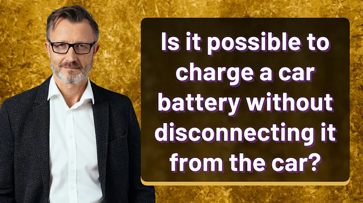 Is it possible to charge a car battery without disconnecting it from the car?