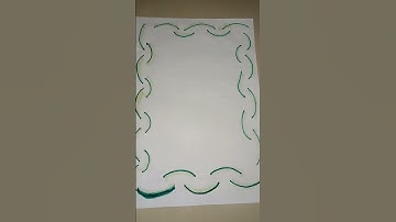 diy easy and simple border design aesthetic border | #craftyhub #borderdesign  #shortvideo