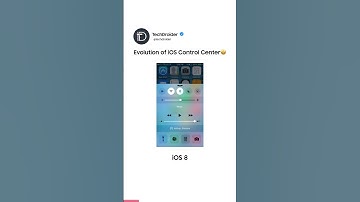 Evolution of iPhone Control Center #iOS