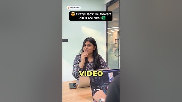 Convert PDF to Excel #excel